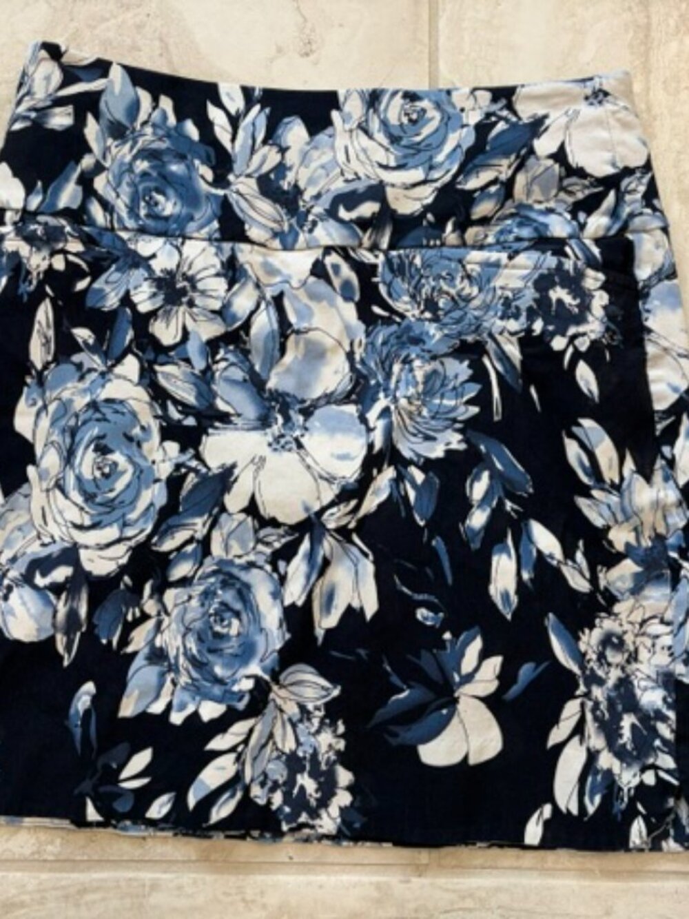 S.C. & Co. Blue Floral Athleisure Women's Skort Medium Workout Golf Tennis - Picture 2 of 11
